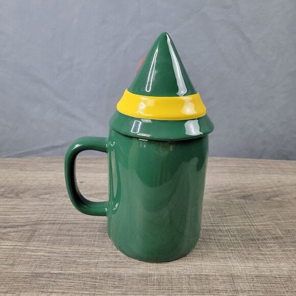 Rae Dunn Artisan Collection Ceramic Buddy the Elf Christmas Mug with Lid - Picture 3 of 8